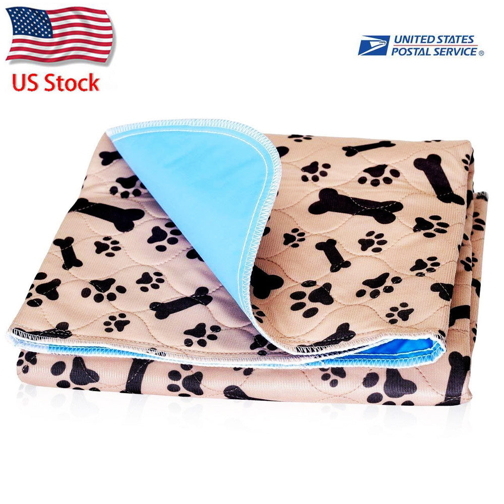 Reusable Dog Bed Mats Dog Urine Pad Puppy Pee Fast Absorbing Pad Rug for Pet Training In Car Home Bed