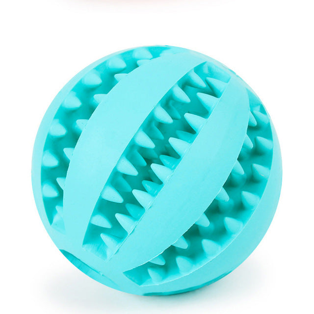 Interactive Elasticity Ball Tooth Clean Rubber Chew Toy For Dogs