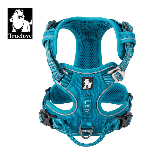 Pet Reflective Nylon Dog Harness No Pull Adjustable Medium Large Naughty Dog Vest Safety Vehicular Lead Walking Running